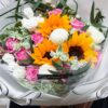 Mixed Roses & Sunflowers Bouquet - Pure Devotion | Fresh Floral Gift - 2