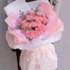 33 Pink Carnations Bouquet - Regal Grace Floral Arrangement - 1