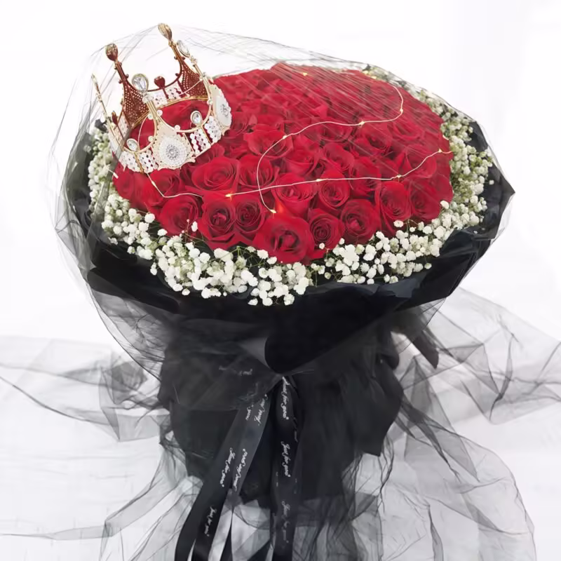99 Red Roses Bouquet - Eternal Devotion | Luxury Floral Gift