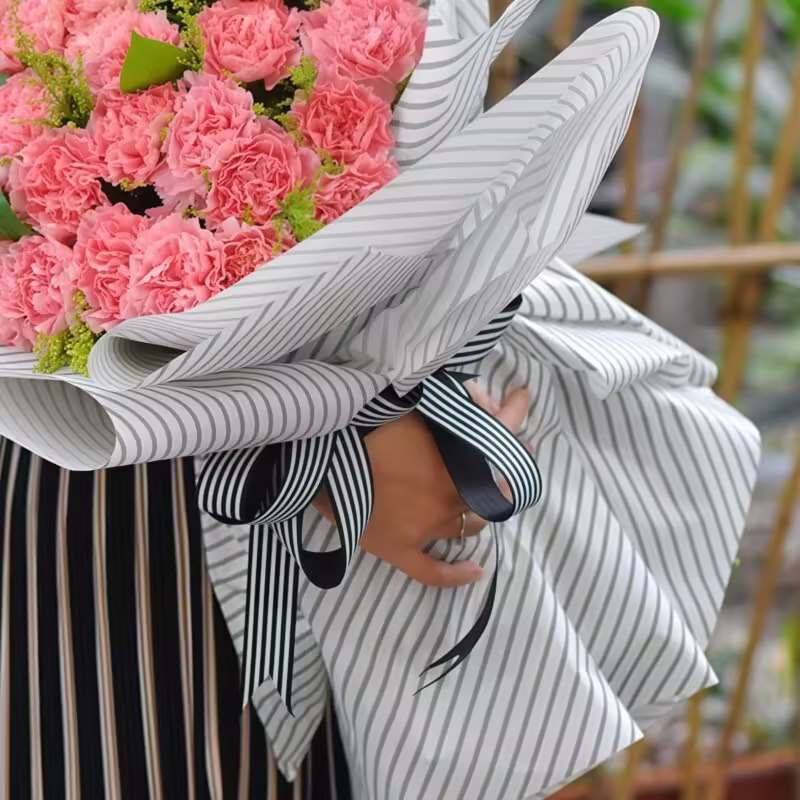 33 Pink Carnations Bouquet - Golden Years | Fresh Floral Arrangement - 3