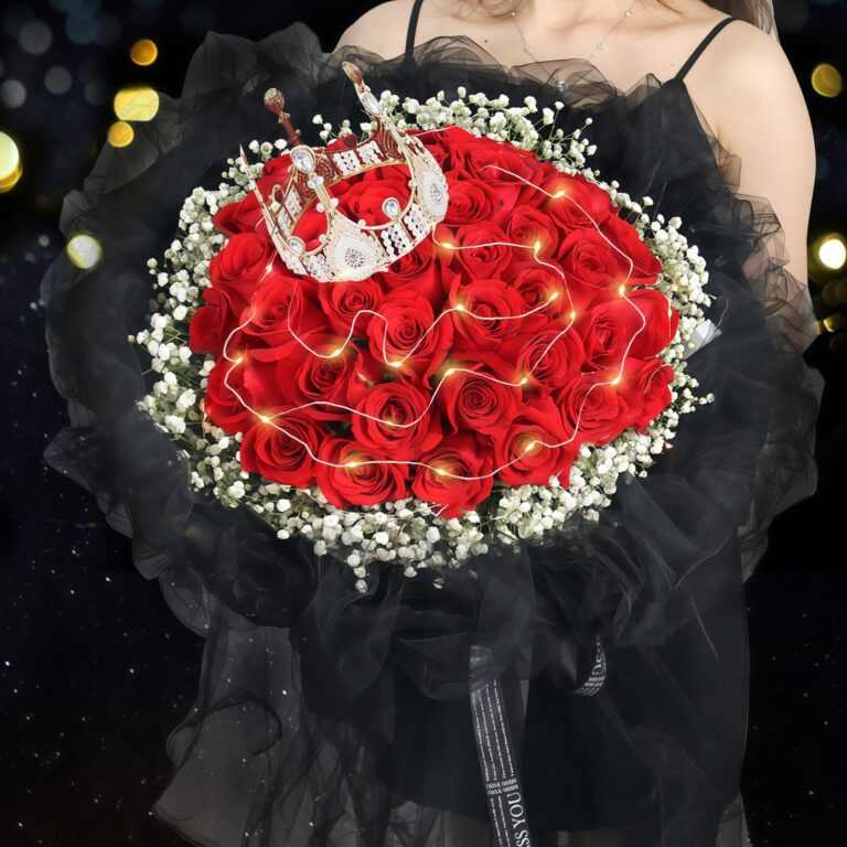 33 Red Roses Bouquet - Ethereal Beauty