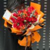33 Red Roses Mixed Bouquet - Endless Bond | Romantic Floral Gift