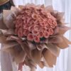 52 Cappuccino Roses Bouquet - Elegant Creamy Beige Floral Arrangement
