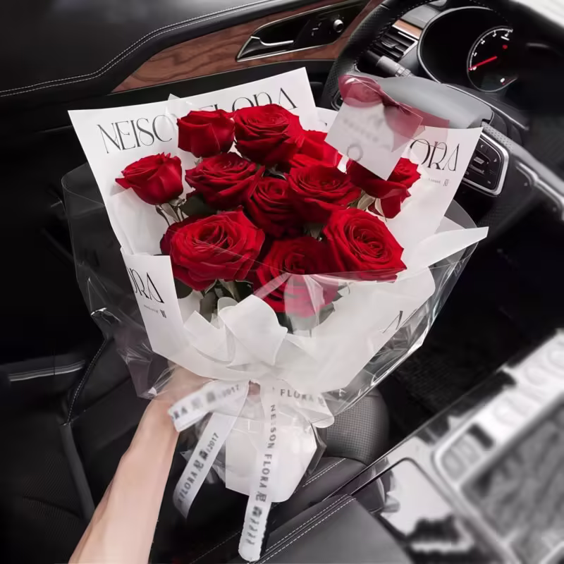11 Red Roses Bouquet - Bold Devotion | Romantic Floral Gift