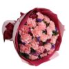19 Pink Carnations Bouquet - Joyful Bloom Floral Arrangement - 2