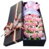 19 Carnations Gift Box - Elegant Flower Bouquet for Teacher’s Day - 1