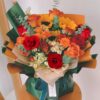 Bouquet di Girasoli e Rose - Splendore Dorato Sunflower and Red Rose Bouquet | Golden Glow Floral Arrangement