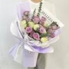 Bouquet di 21 Rose Viola e Bianche - Amore Celestiale Celestial Love: 21 Purple & White Roses Bouquet