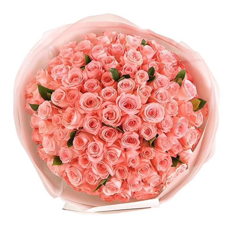 99 Pink Roses Bouquet - Everlasting Joy | Premium Floral Gift - 3