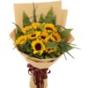 9 Sunflowers Bouquet - Morning Radiance | Bright Floral Gift - 1