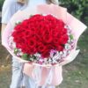 52 Red Roses Bouquet - Passionate Heart | Luxurious Romantic Flowers