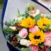 3 Sunflowers & 9 Carnations Bouquet - Heartfelt Care Floral Arrangement - 2
