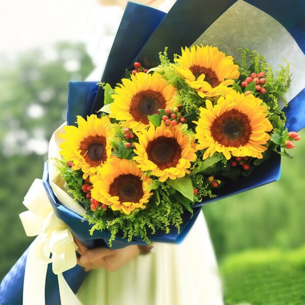 6 朵向日葵花束:為你遞送一抹金黃陽光 6 朵向日葵花束:為你遞送一抹金黃陽光
