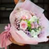 Pink Gloriosa Bouquet - Warm Embrace | Elegant Floral Gift - 1