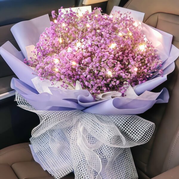Bouquet di Gipsofila Viola – Sogno Lavanda