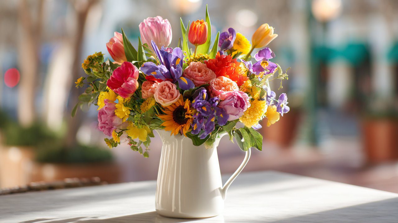 Un bouquet vario e colorato che rappresenta i significati dei fiori