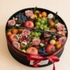 Round Flower & Fruit Gift Box | Premium Housewarming Gift Set