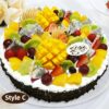 Seasonal Fresh Fruit Cream Cake | Artisan Handmade Celebration Cake