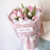 17 Pink and White Tulips Bouquet - Pure Grace
