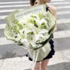 11 White Lilies & Baby's Breath Bouquet - Tender Moments