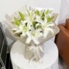 11 White Lilies Bouquet - Serendipity