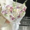Purple & Pink Roses and Tulips Bouquet - Dreamy Twilight