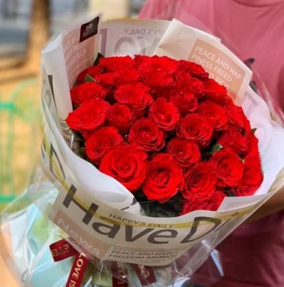 Grazia Eterea: Bouquet di 11 Rose Miste real bouquet photo
