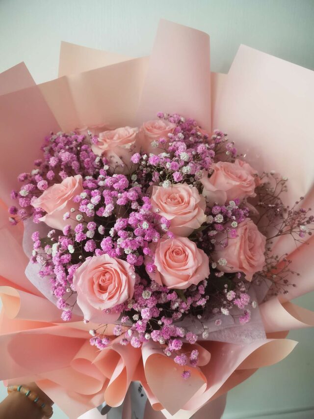Bouquet di 11 Rose Rosa - Dolce Armonia real bouquet photo