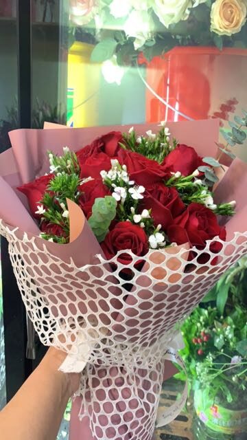 Bouquet di 11 Rose Rosse - Promessa Eterna real bouquet photo