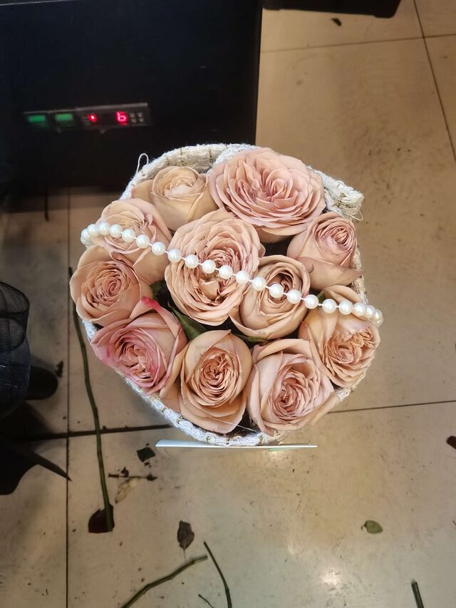 Bouquet di 11 Rose Cappuccino - Spirito Libero real bouquet photo