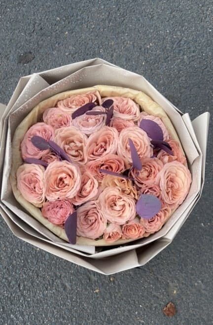 Bouquet di 23 Rose Cappuccino - Eleganza Sofisticata real bouquet photo