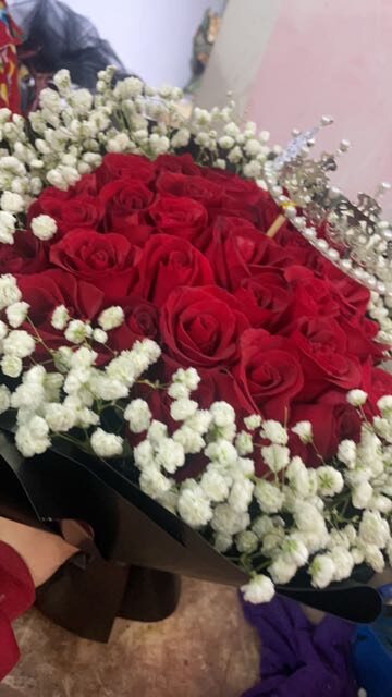 39 Rose Rosse: L'Amore Vero real bouquet photo