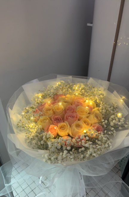 Bouquet di 29 Rose Miste - Armonia Elegante real bouquet photo