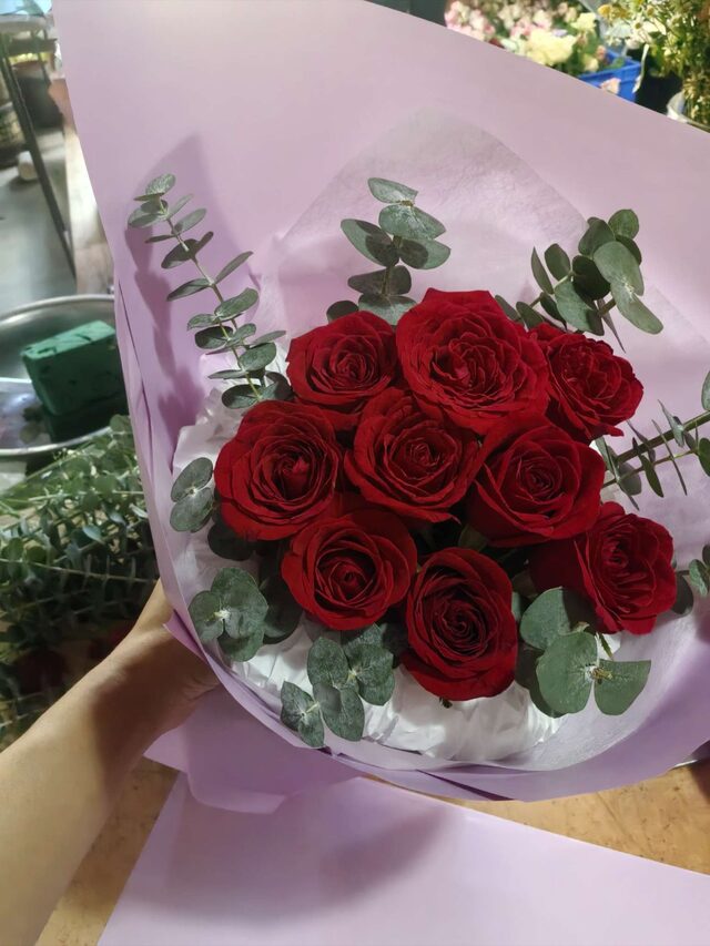 Bouquet di 11 Rose Rosse - Amore Classico real bouquet photo