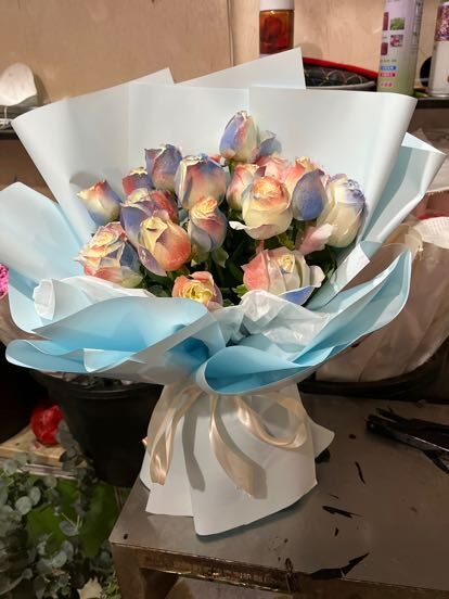 Bouquet 19 Rose Mermaid - Gioia Radiosa real bouquet photo