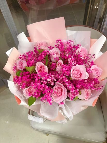 Bouquet di 11 Rose Rosa - Dolce Armonia real bouquet photo